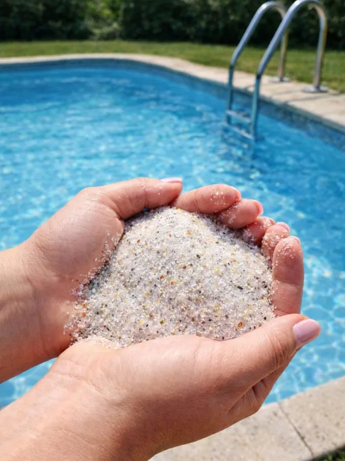 Verre filtrant et zéolithe pour filtre à sable de piscine