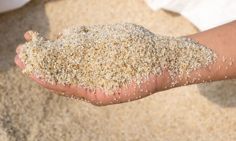 Sable de filtration pour filtre à sable de piscine
